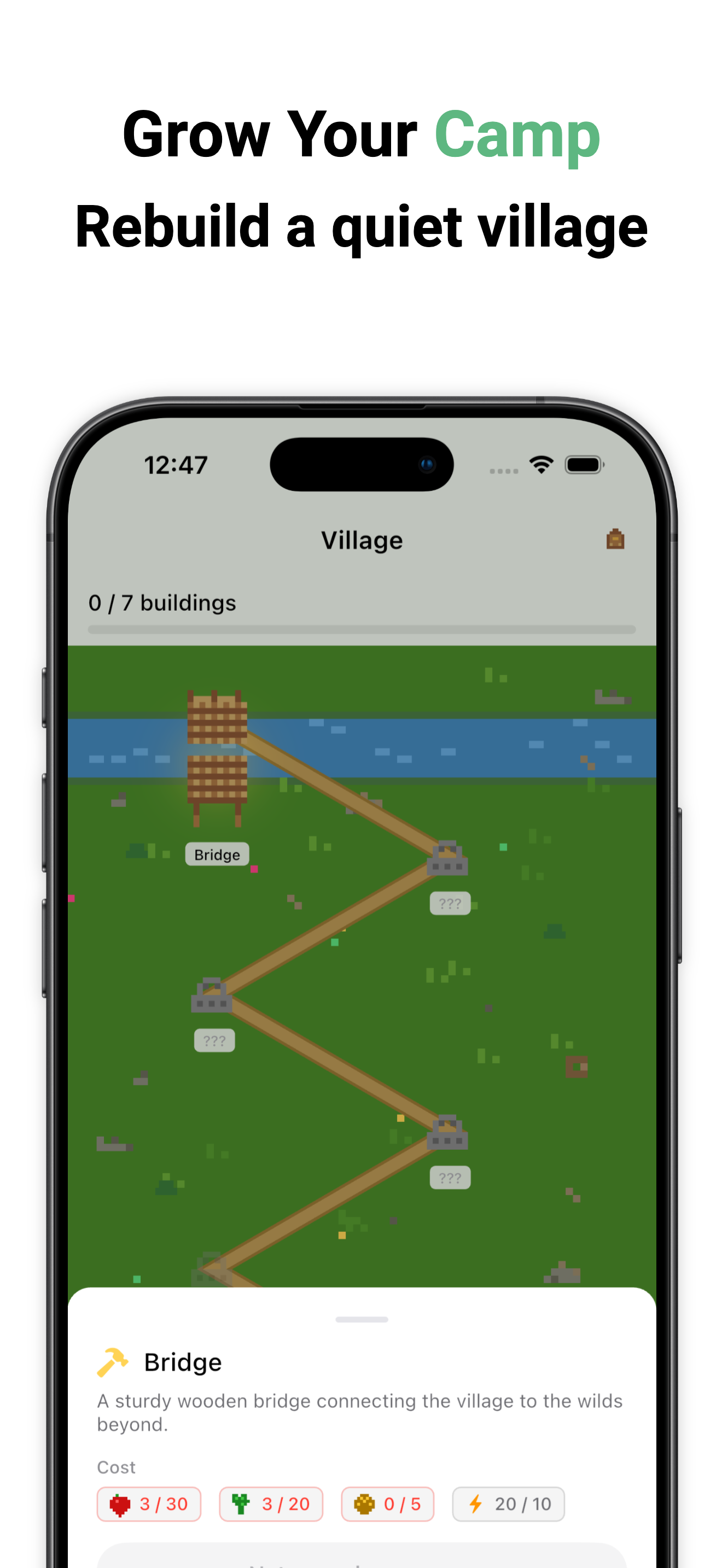 A growing village